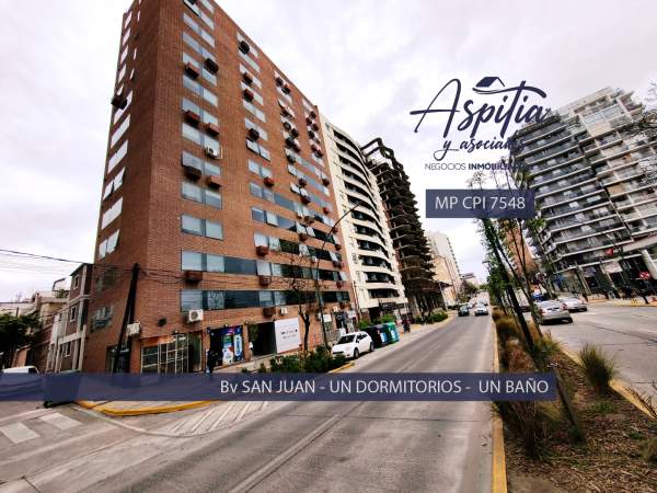 ALQUILER Departamento 1 dormitorio en Bv.San Juan al 800 - Córdoba