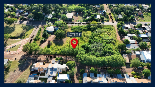 LOTE DE 12m x 33m (423m2) A MEDIA CUADRA DE AV. MONSEÑOR DE ANDREA - 3