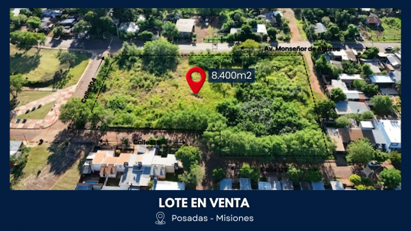 VENTA de 7 LOTES (8.400 m²) - 2