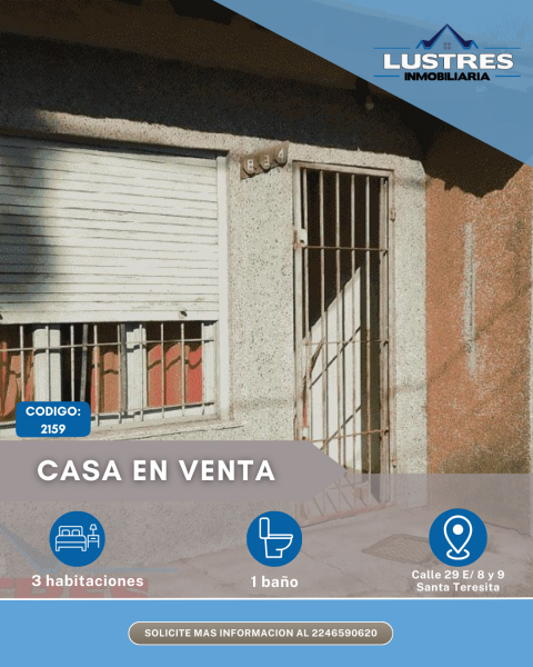 CASA EN VENTA, SANTA TERESITA