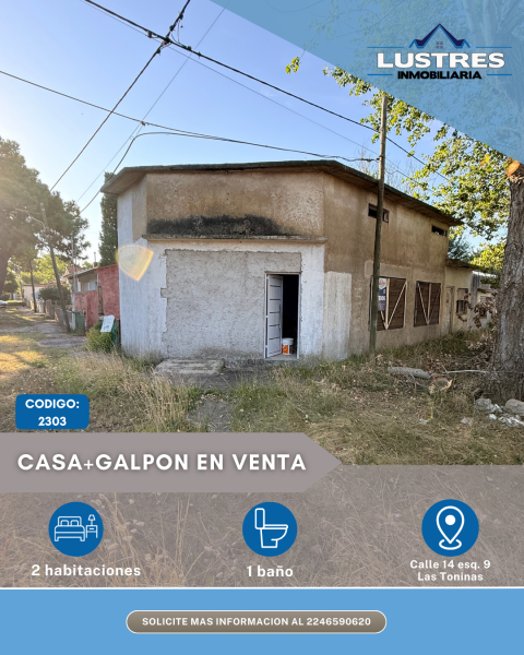 Propiedad + galpón a refaccionar en Las Toninas