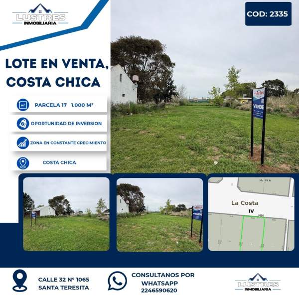 LOTE EN VENTA COSTA CHICA - 1
