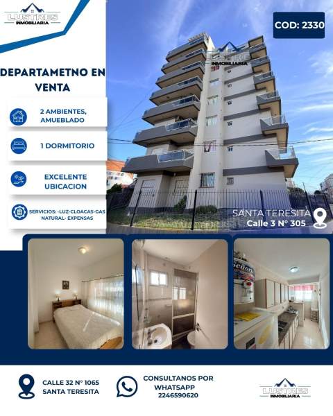 DEPARTAMENTO PLANTA BAJA EN VENTA, SANTA TERESITA