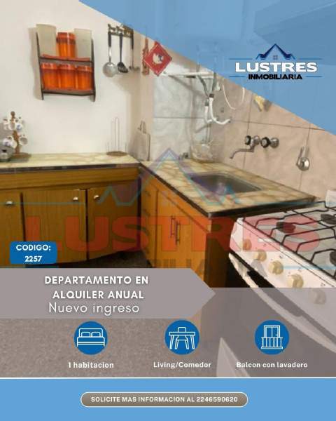 ALQUILER ANUAL, Departamento En Santa Teresita, Costa Atlántica, Buenos Aires