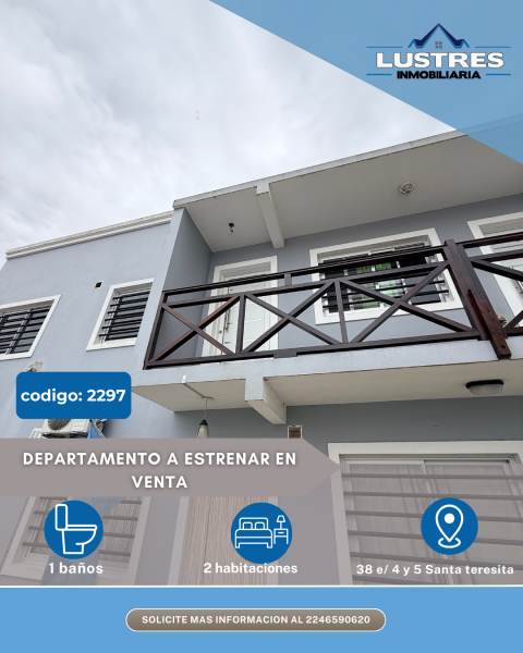 Departamento a estrenar en venta, Santa Teresita