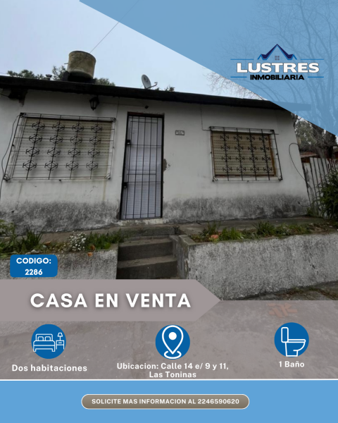 CASA EN VENTA, LAS TONINAS