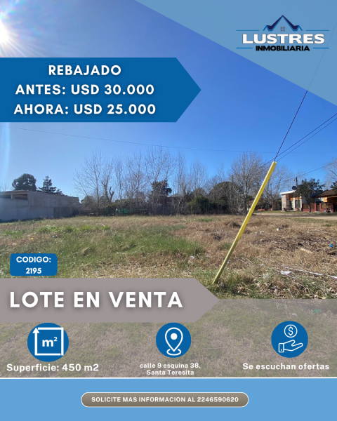 Terreno Lote En Venta En Santa Teresita, Costa Atlántica, Buenos Aires — foto 2