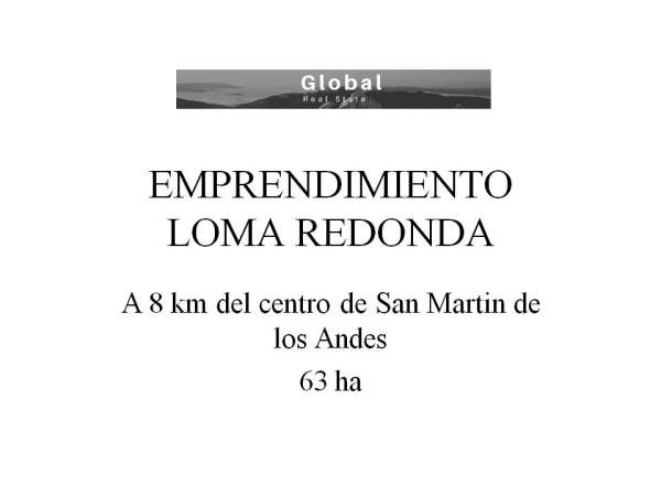Fracción Única De 32 Has, Proyecto Urbanístico Loma Redonda, San Martín De Los Andes Patagonia Argentina - 4